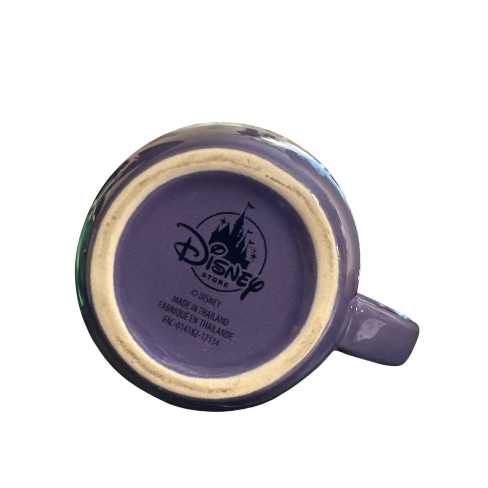 Disney Store Ariel Mug Purple With Flounder Design "A Heart As Big As The Ocean" - Picture 4 of 5